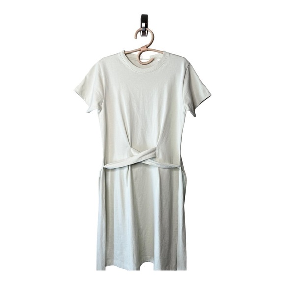Vince Peruvian Cotton Front Tie Waist T-Shirt Dress Style # V819083502 Small - Picture 4 of 15